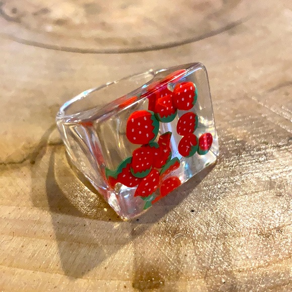 Dolls Kill Jewelry - STRAWBERRY GIRL resin ring